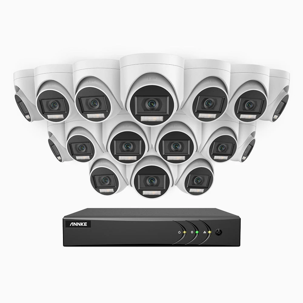 ADLK500 - 3K 16 Channel 16 Dual Light Cameras Wired Security System, Colour & IR Night Vision, 3072*1728 Resolution, f/1.2 Super Aperture, 4-in-1 Output Signal, Built-in Microphone, IP67 - Image 3