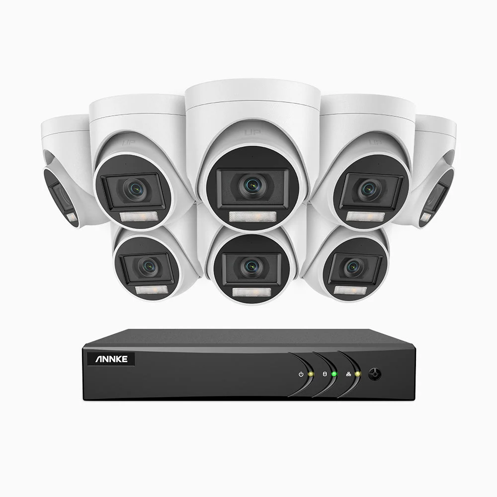 ADLK500 - 3K 8 Channel 8 Dual Light Cameras Wired Security System, Colour & IR Night Vision, 3072*1728 Resolution, f/1.2 Super Aperture, 4-in-1 Output Signal, Built-in Microphone, IP67 - Image 3