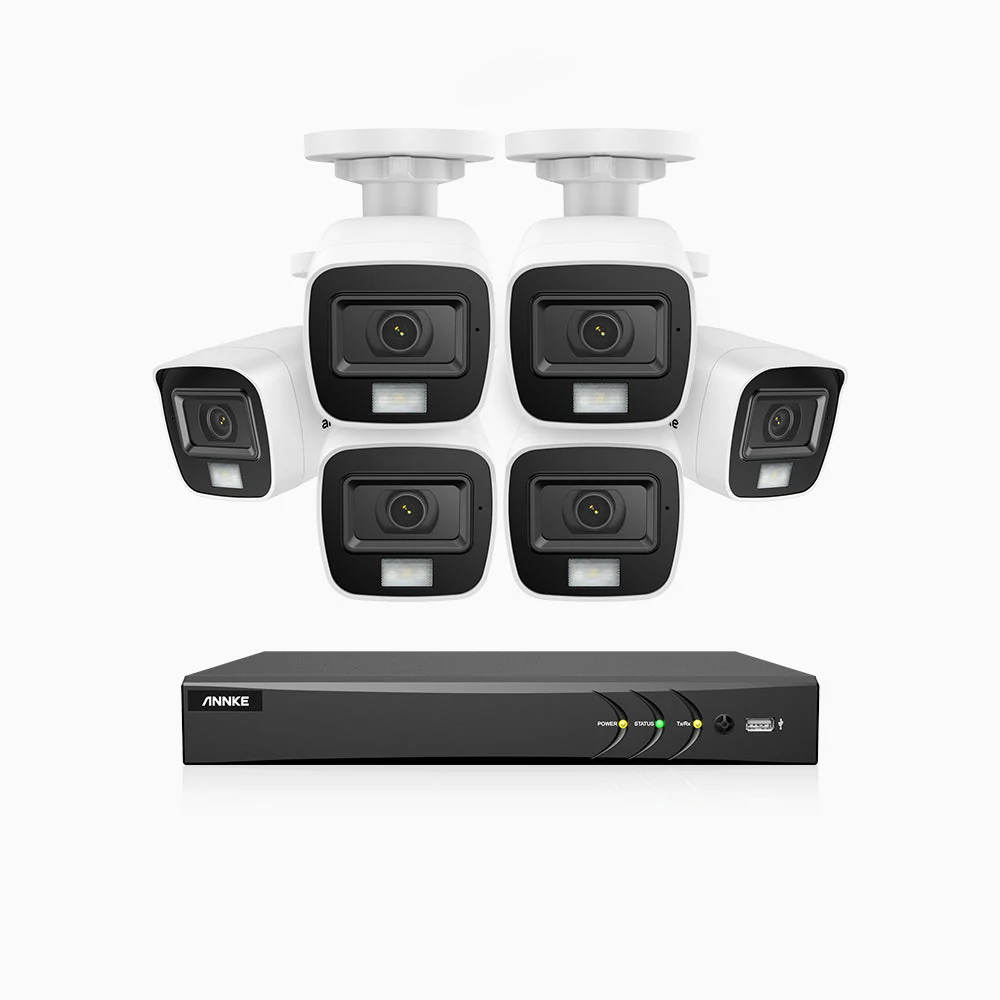 ADLK800 - 4K 8 Channel 6 Dual Light Wired CCTV Security System, Color & IR Night Vision, 3840x2160@20fps, f/1.6 Super Aperture, 4-in-1 Output Signal, IP67 - Image 2