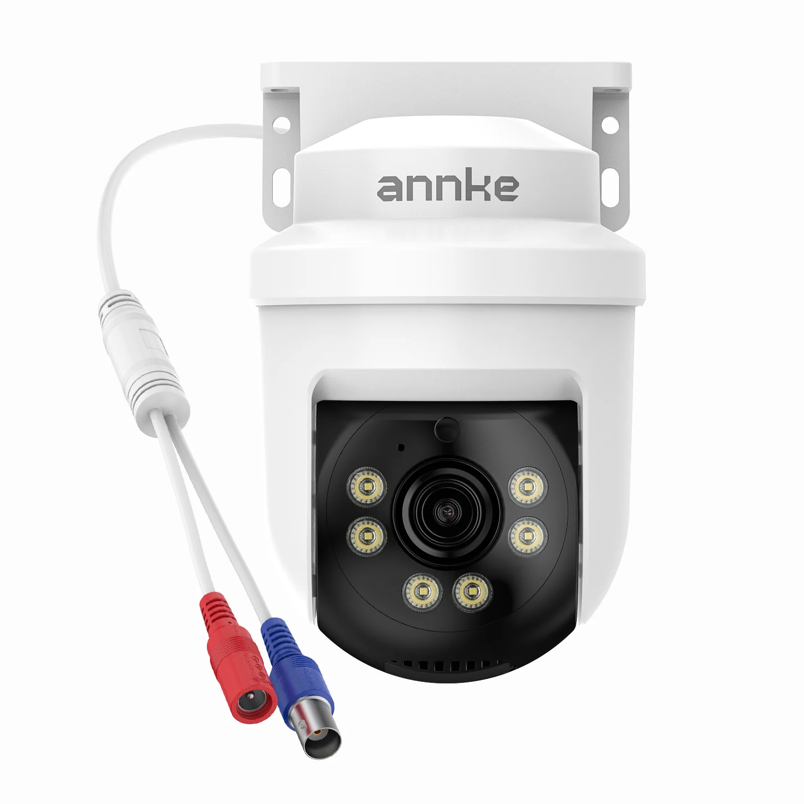 ANNKE 5MP TVI CCTV Home Surveillance Dome PT Camera with 350° pan and 90° tilt, 30m Night Vision, IP65 Weatherproof, One Way Audio
