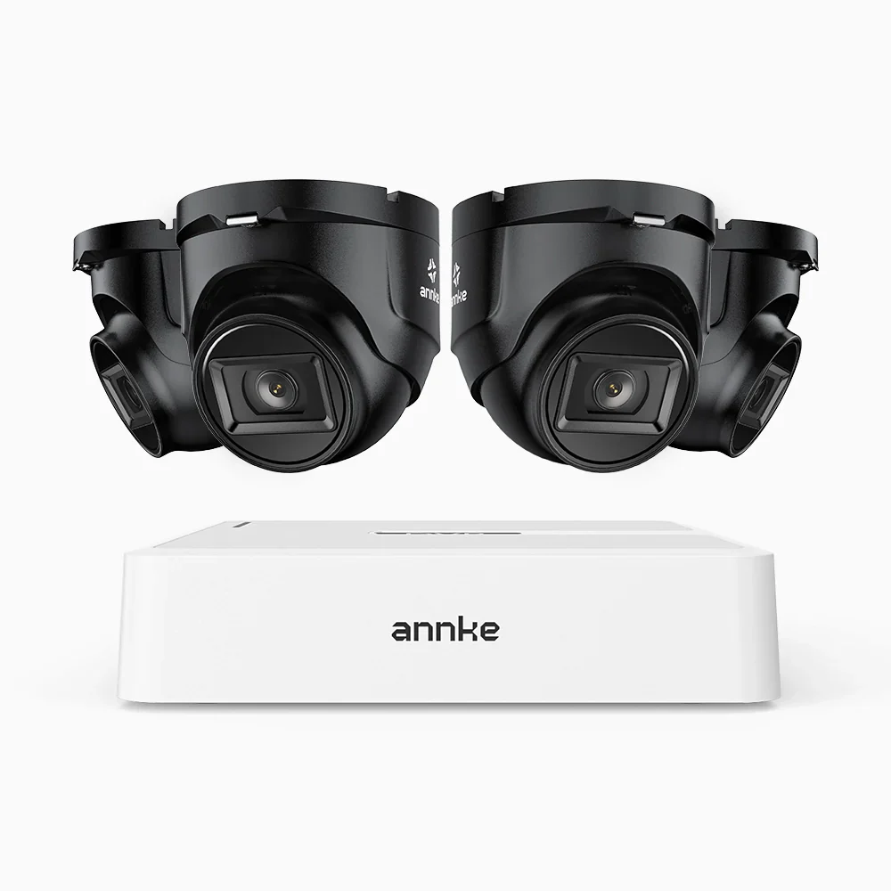 ANNKE 1080p Outdoor Wired Security CCTV System, 8 Channel DVR + 4 X Cameras, 3.6 MM Lens, Smart DVR with Human & Vehicle Detection, 66 ft Infrared Night Vision, 4-in-1 Output Signal, IP67 - Image 3