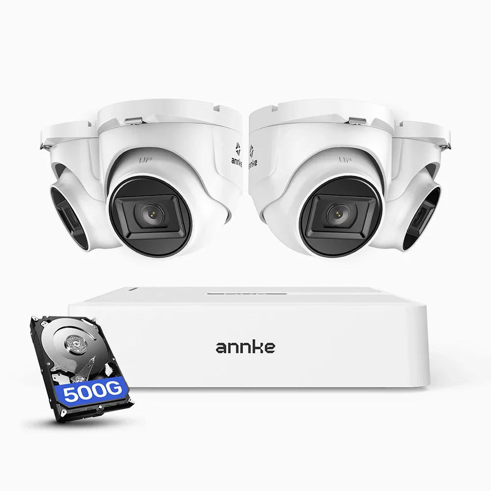 ANNKE 1080p Outdoor Wired Security CCTV System, 8 Channel DVR + 4 X Cameras, 3.6 MM Lens, Smart DVR with Human & Vehicle Detection, 66 ft Infrared Night Vision, 4-in-1 Output Signal, IP67 - Image 5