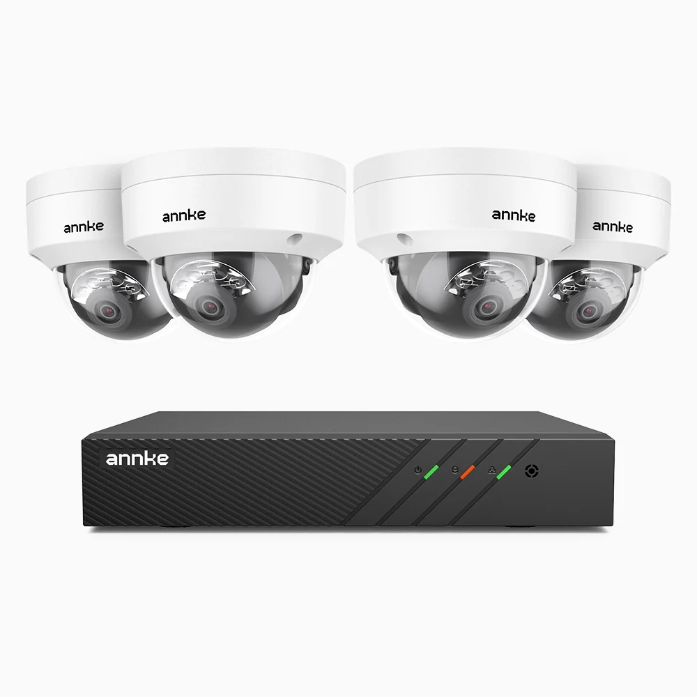 ANNKE 4K 8MP PoE Security Camera System, 4 X 4K IP Cams + 6MP 8CH NVR Recorder, Human & Vehicle Detection, Built-in Micphone, Color & IR Night Vision, RTSP Supported - Image 3