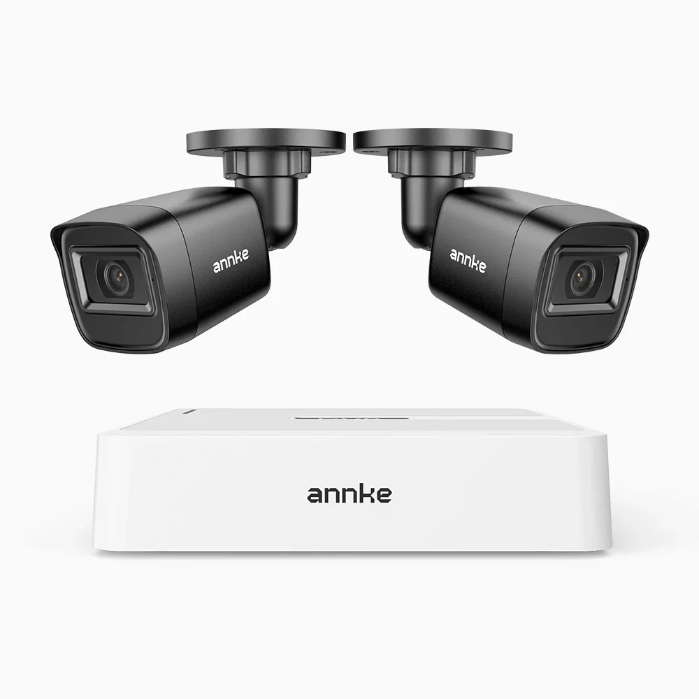 ANNKE 1080p Outdoor Wired Security CCTV System, 8 Channel DVR + 2 X Cameras, 3.6 MM Lens, Smart DVR with Human & Vehicle Detection, 66 ft Infrared Night Vision, 4-in-1 Output Signal, IP67 - Image 4