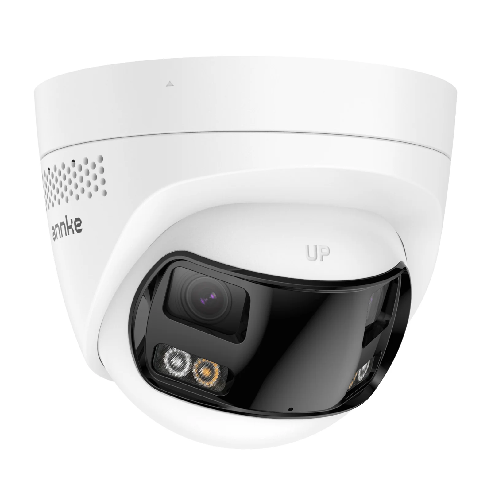 ANNKE PoE Security Camera Outdoor with Dual Lens 180° Filed of View, 6MP IP Surveillance Camera Support Color Night Vision, Person/Vehicle Detection, Two-Way Talk, Built-in SD Card Slot