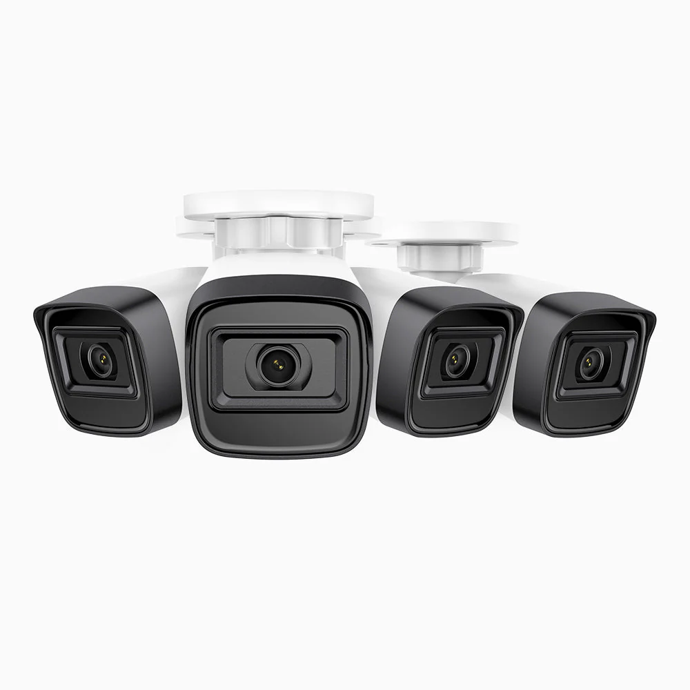 C300 - 4PCS 2K 3MP Outdoor PoE Security IP Camera, EXIR 2.0 Night Vision, Motion Detection, H.265+, IP67 Waterproof - Image 2