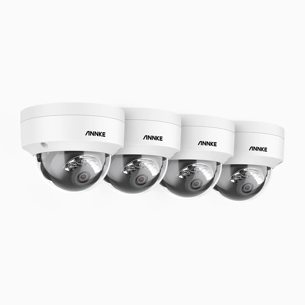 C800 - 4 Pcs 4K Ultra HD Outdoor PoE Security CCTV Camera, EXIR 2.0 Night Vision, Built-in Microphone & SD Card Slot, RTSP Supported - Image 3
