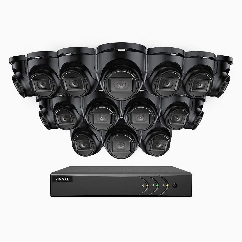 EL200 - 1080p 16 Channel Outdoor Wired Security CCTV System with 16 Cameras, 3.6 MM Lens, Smart DVR with Human & Vehicle Detection, 66 ft Infrared Night Vision, 4-in-1 Output Signal, IP67 - Image 4