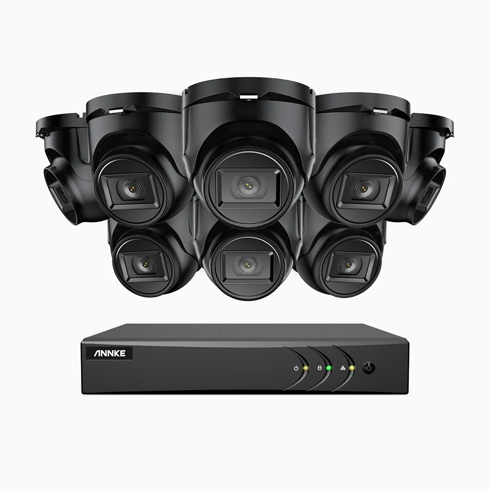 EL200 - 1080p 16 Channel Outdoor Wired Security CCTV System with 8 Cameras, 3.6 MM Lens, Smart DVR with Human & Vehicle Detection, 66 ft Infrared Night Vision, 4-in-1 Output Signal, IP67 - Image 4