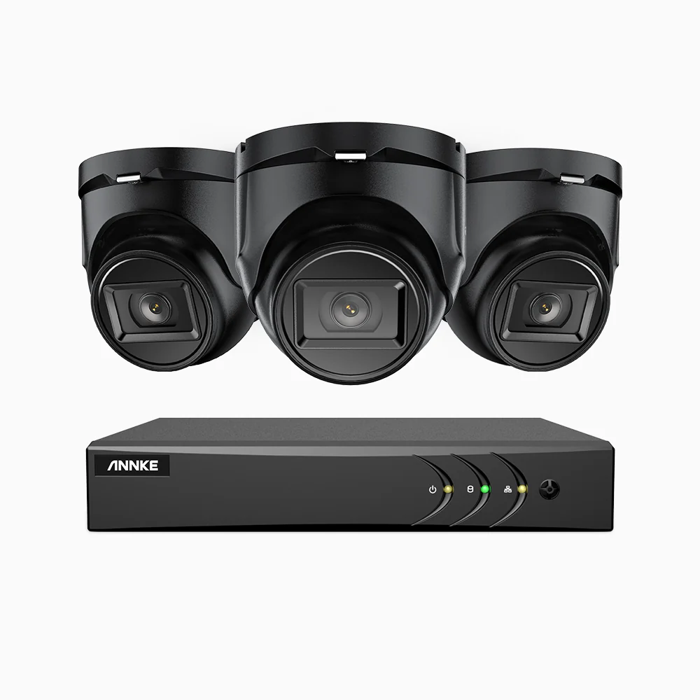EL200 - 1080p 4 Channel Outdoor Wired Security CCTV System with 3 Cameras, 3.6 MM Lens, Smart DVR with Human & Vehicle Detection, 66 ft Infrared Night Vision, 4-in-1 Output Signal, IP67 - Image 4