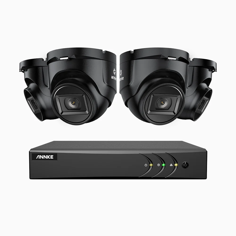 EL200 - 1080p 4 Channel Outdoor Wired Security CCTV System with 4 Cameras, 3.6 MM Lens, Smart DVR with Human & Vehicle Detection, 66 ft Infrared Night Vision, 4-in-1 Output Signal, IP67 - Image 4
