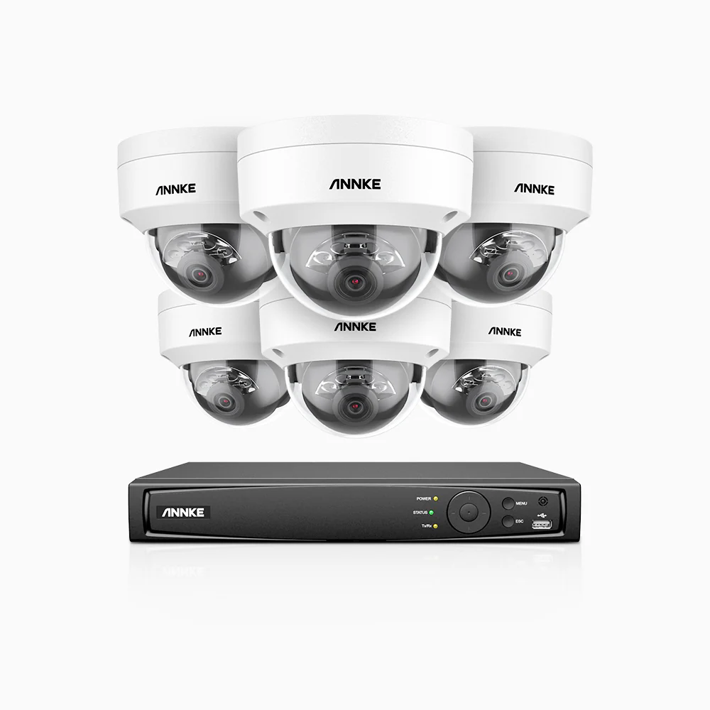 H1200 - 4K 12MP 8 Channel 6 Cameras PoE Security System, Colour & IR Night Vision, Human & Vehicle Detection, H.265+, Built-in Microphone, Max. 512 GB Local Storage, IP67 - Image 3