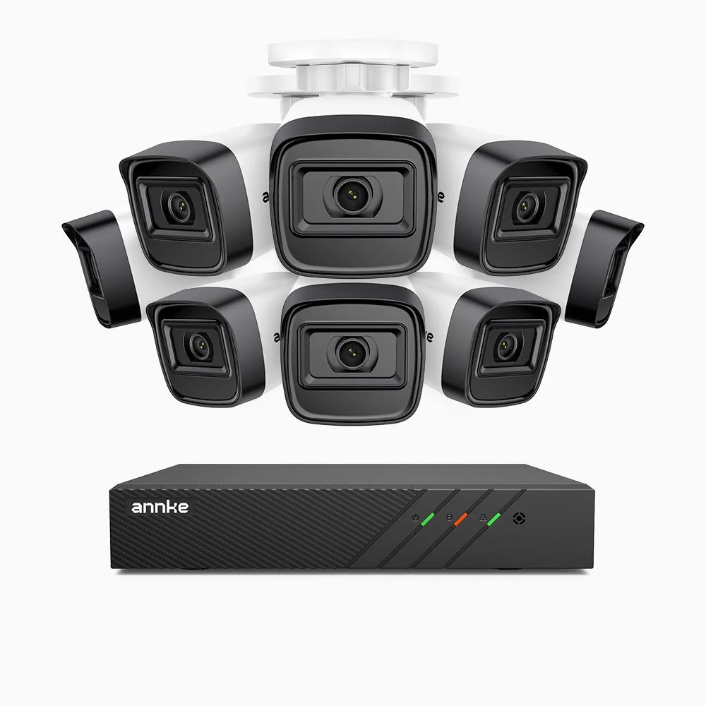 H300 - 2K 3MP 8 Channel 8 Cameras PoE Security System, EXIR 2.0 Night Vision, Motion Detection, H.265+, IP67 Waterproof - Image 2