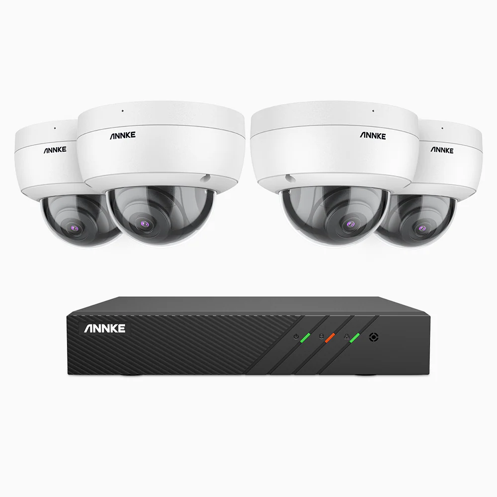 H500 - 5MP 8 Channel 4 Cameras PoE Security CCTV System, EXIR 2.0 Night Vision, Built-in Mic & SD Card Slot, RTSP Supported, Works with Alexa, IP67 - Image 3