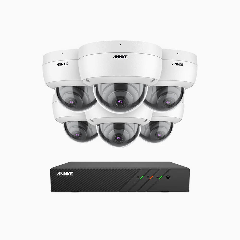 H500 - 5MP Super HD 8 Channel 6 Cameras PoE Security CCTV System, EXIR 2.0 Night Vision, Built-in Mic & SD Card Slot, RTSP Supported, Works with Alexa, IP67 - Image 3