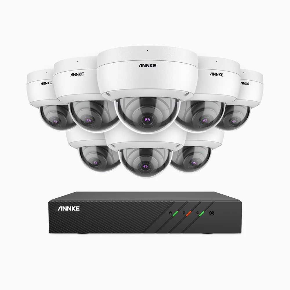 H500 - 5MP Super HD 8 Channel 8 Cameras PoE Security CCTV System, EXIR 2.0 Night Vision, Built-in Mic & SD Card Slot, RTSP Supported, Works with Alexa, IP67 - Image 3