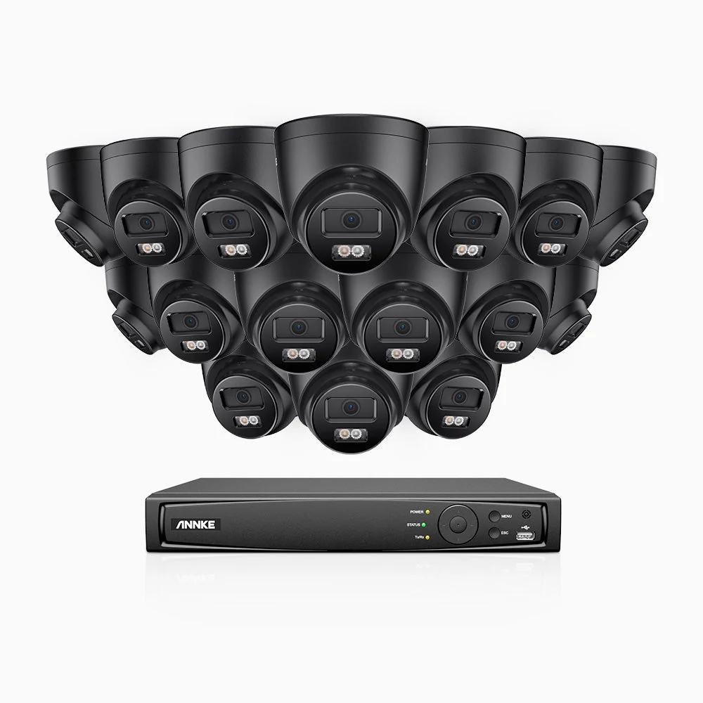 H500P - 3K 16 Channel 16 Cameras PoE Security System, Colour & IR Night Vision, 3072*1728 Resolution, f/1.6 Aperture (0.005 Lux), Human & Vehicle Detection, Built-in Microphone, IP67 - Image 4