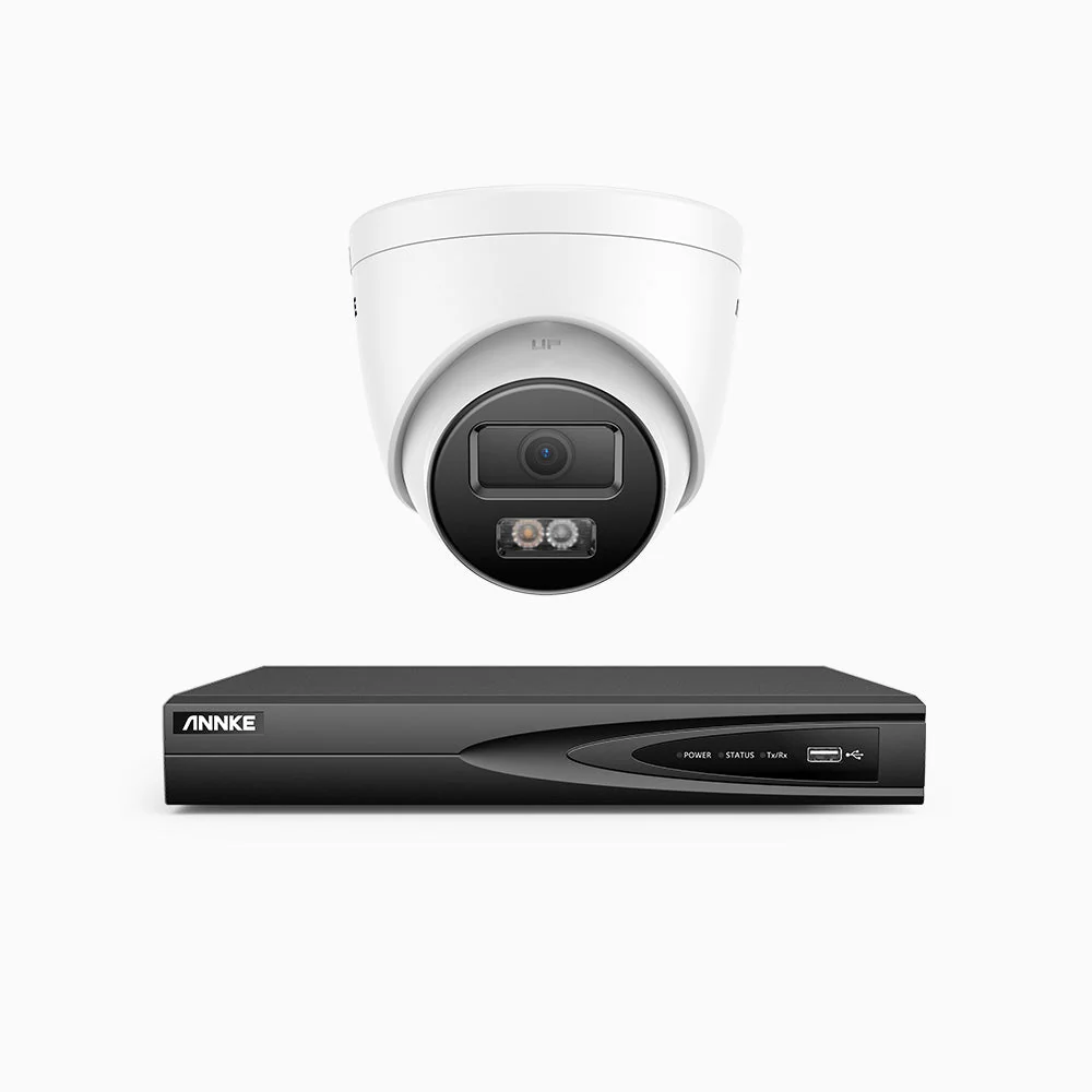 H500P - 3K 4 Channel 1 Camera PoE Security System, Colour & IR Night Vision, 3072*1728 Resolution, f/1.6 Aperture (0.005 Lux), Human & Vehicle Detection, Built-in Microphone, IP67 - Image 2
