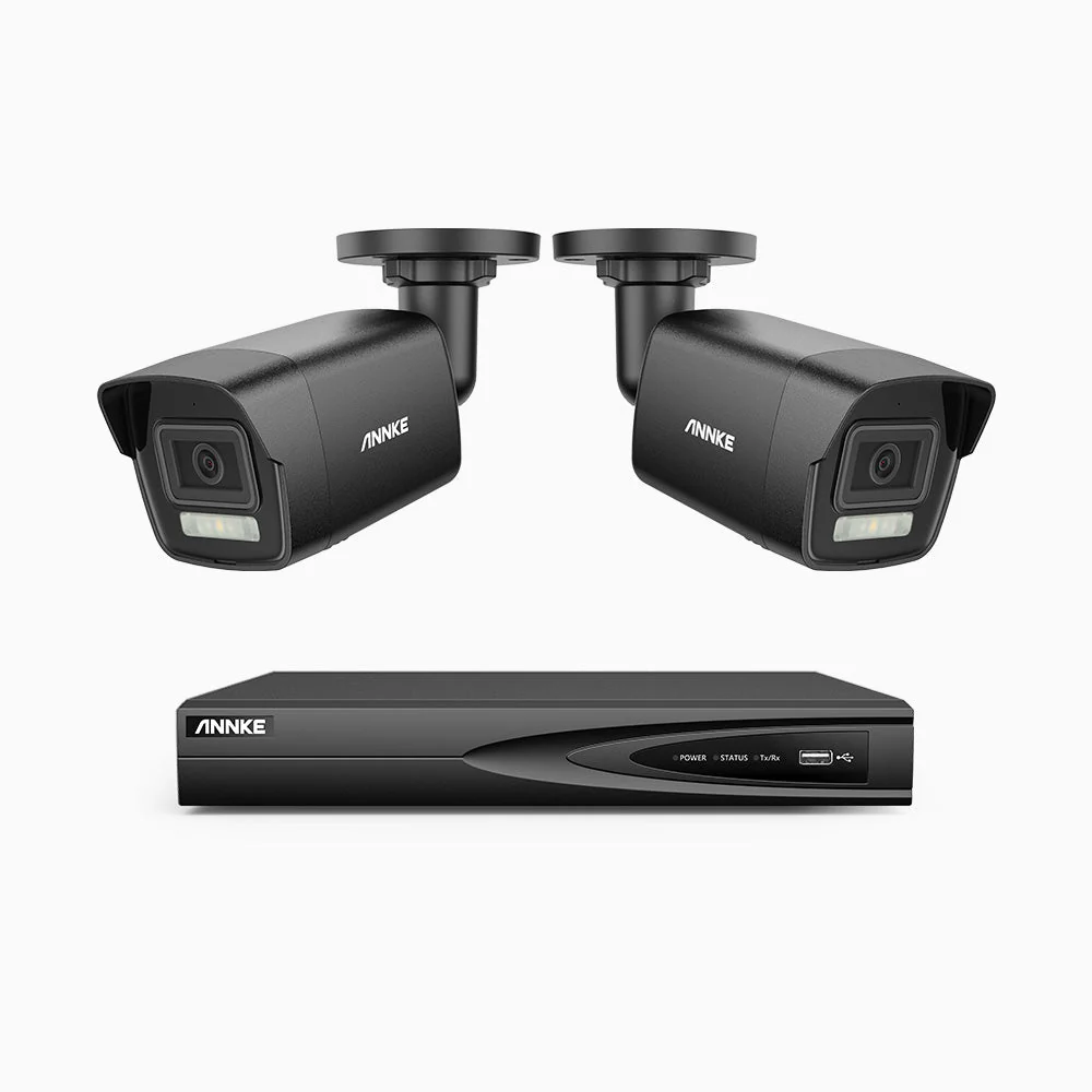 H500P - 3K 4 Channel 2 Cameras PoE Security System, Colour & IR Night Vision, 3072*1728 Resolution, f/1.6 Aperture (0.005 Lux), Human & Vehicle Detection, Built-in Microphone, IP67 - Image 4