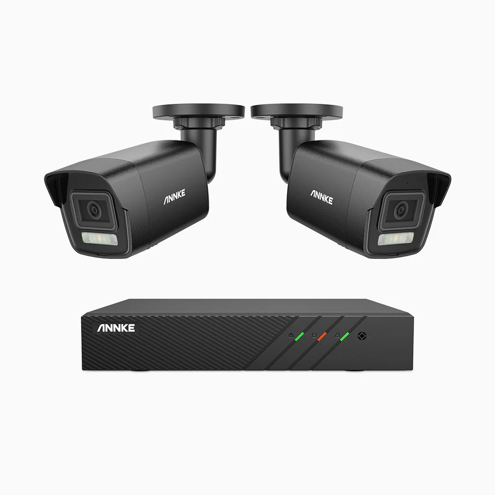 H500P - 3K 8 Channel 2 Cameras PoE Security System, Colour & IR Night Vision, 3072*1728 Resolution, f/1.6 Aperture (0.005 Lux), Human & Vehicle Detection, Built-in Microphone, IP67 - Image 3
