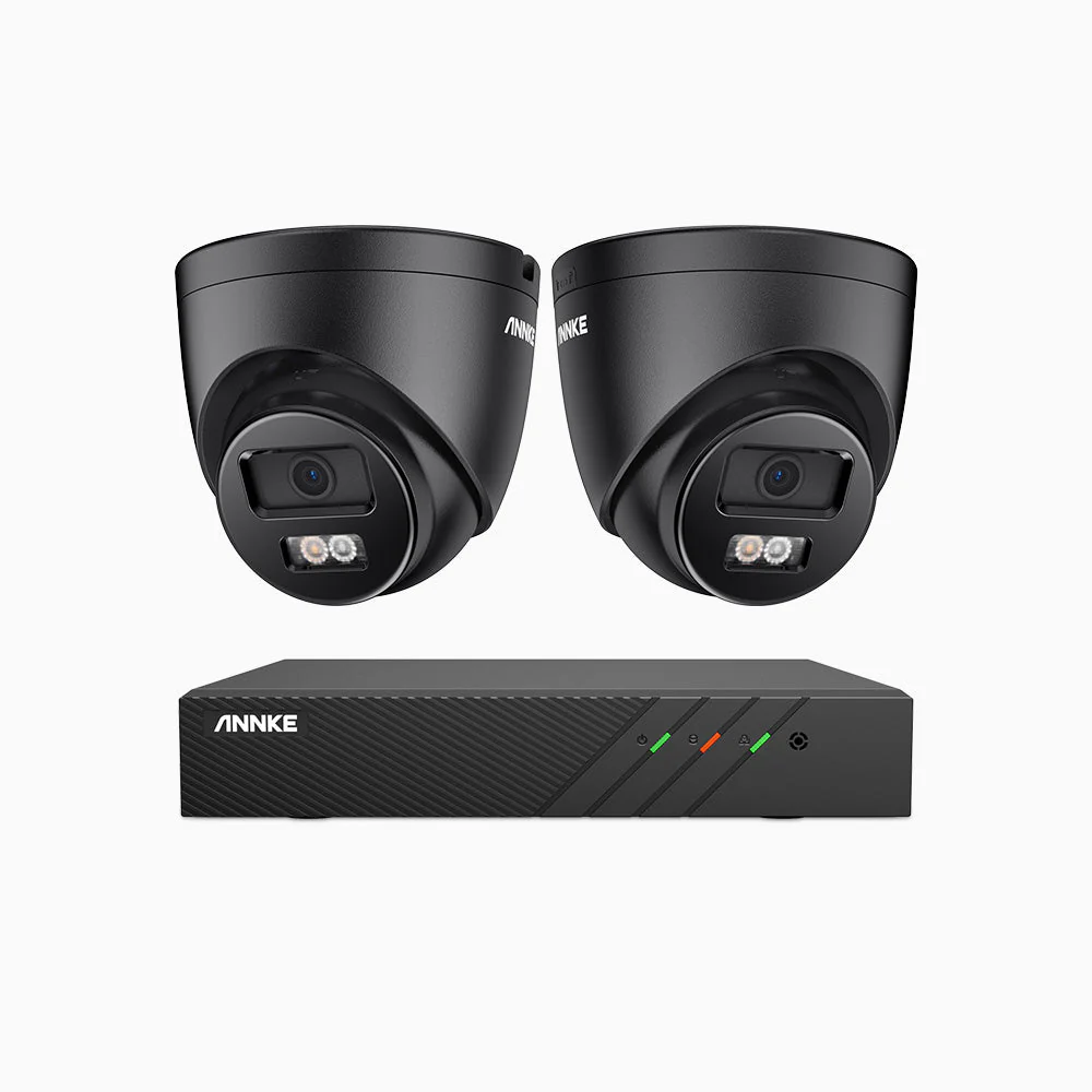 H500P - 3K 8 Channel 2 Cameras PoE Security System, Colour & IR Night Vision, 3072*1728 Resolution, f/1.6 Aperture (0.005 Lux), Human & Vehicle Detection, Built-in Microphone, IP67 - Image 4