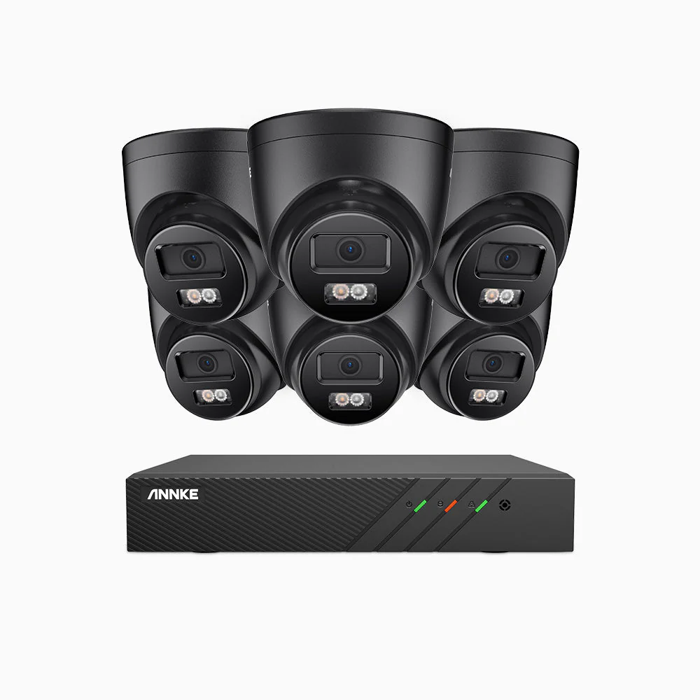 H500P - 3K 8 Channel 6 Cameras PoE Security System, Colour & IR Night Vision, 3072*1728 Resolution, f/1.6 Aperture (0.005 Lux), Human & Vehicle Detection, Built-in Microphone, IP67 - Image 3