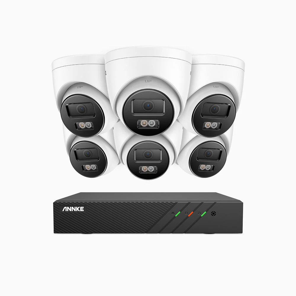 H500P - 3K 8 Channel 6 Cameras PoE Security System, Colour & IR Night Vision, 3072*1728 Resolution, f/1.6 Aperture (0.005 Lux), Human & Vehicle Detection, Built-in Microphone, IP67 - Image 4