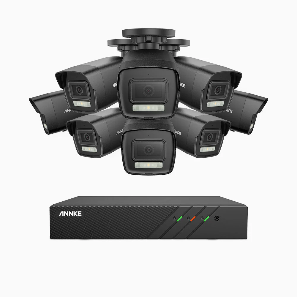 H500P - 3K 8 Channel 8 Cameras PoE Security System, Colour & IR Night Vision, 3072*1728 Resolution, f/1.6 Aperture (0.005 Lux), Human & Vehicle Detection, Built-in Microphone, IP67 - Image 4