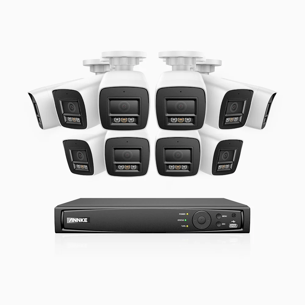 H800 - 4K 16 Channel 10 Cameras PoE Security CCTV System, Human & Vehicle Detection, Built-in Micphone, Colour & IR Night Vision, RTSP Supported - Image 2