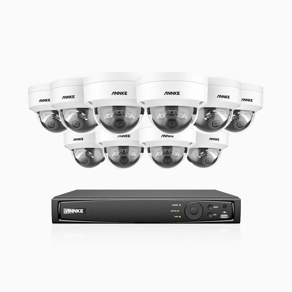 H800 - 4K 16 Channel 10 Cameras PoE Security CCTV System, Human & Vehicle Detection, Built-in Micphone, Colour & IR Night Vision, RTSP Supported - Image 3