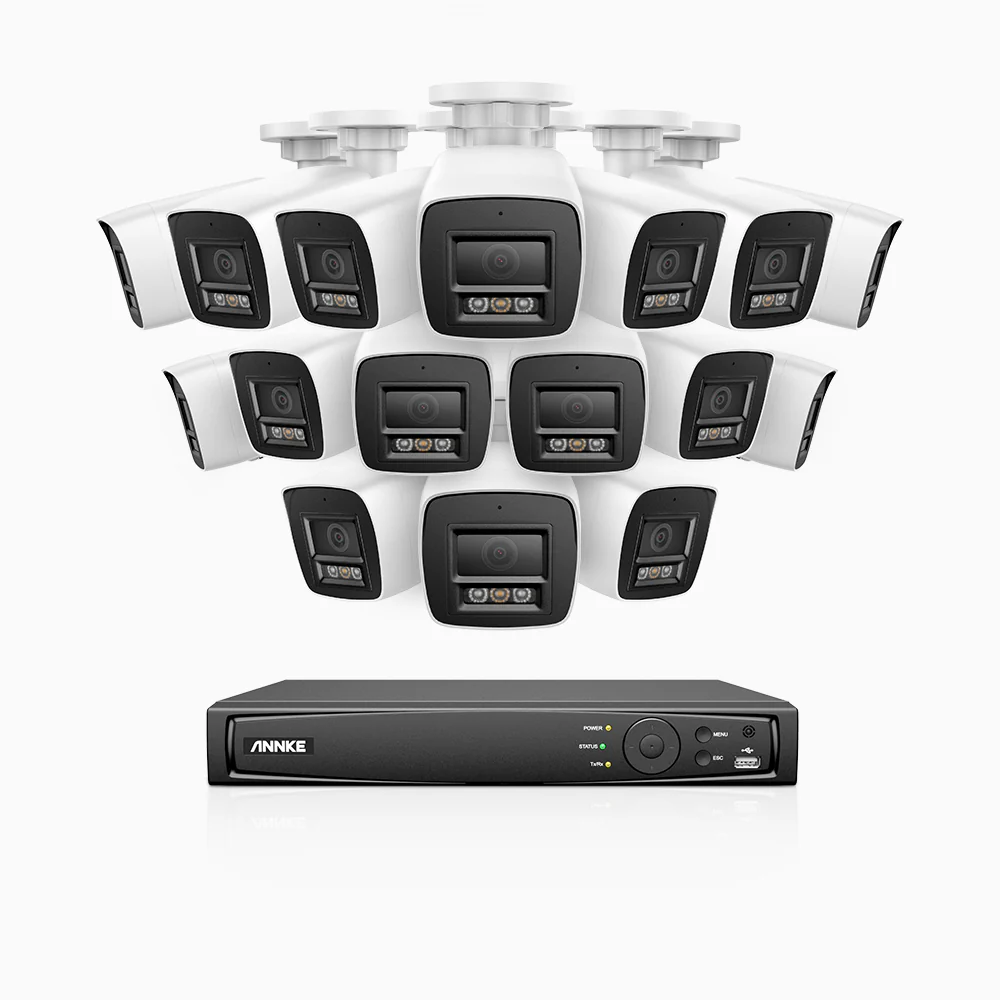 H800 - 4K 16 Channel 16 Cameras PoE Security CCTV System, Human & Vehicle Detection, Colour & IR Night Vision, Built-in Microphone, RTSP Supported - Image 2