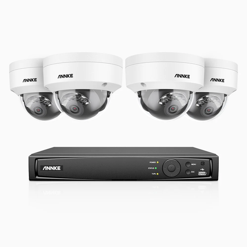 H800 - 4K 4 Channel 4 Cameras PoE Security CCTV System, Human & Vehicle Detection, Colour & IR Night Vision, Built-in Mic, RTSP Supported - Image 3