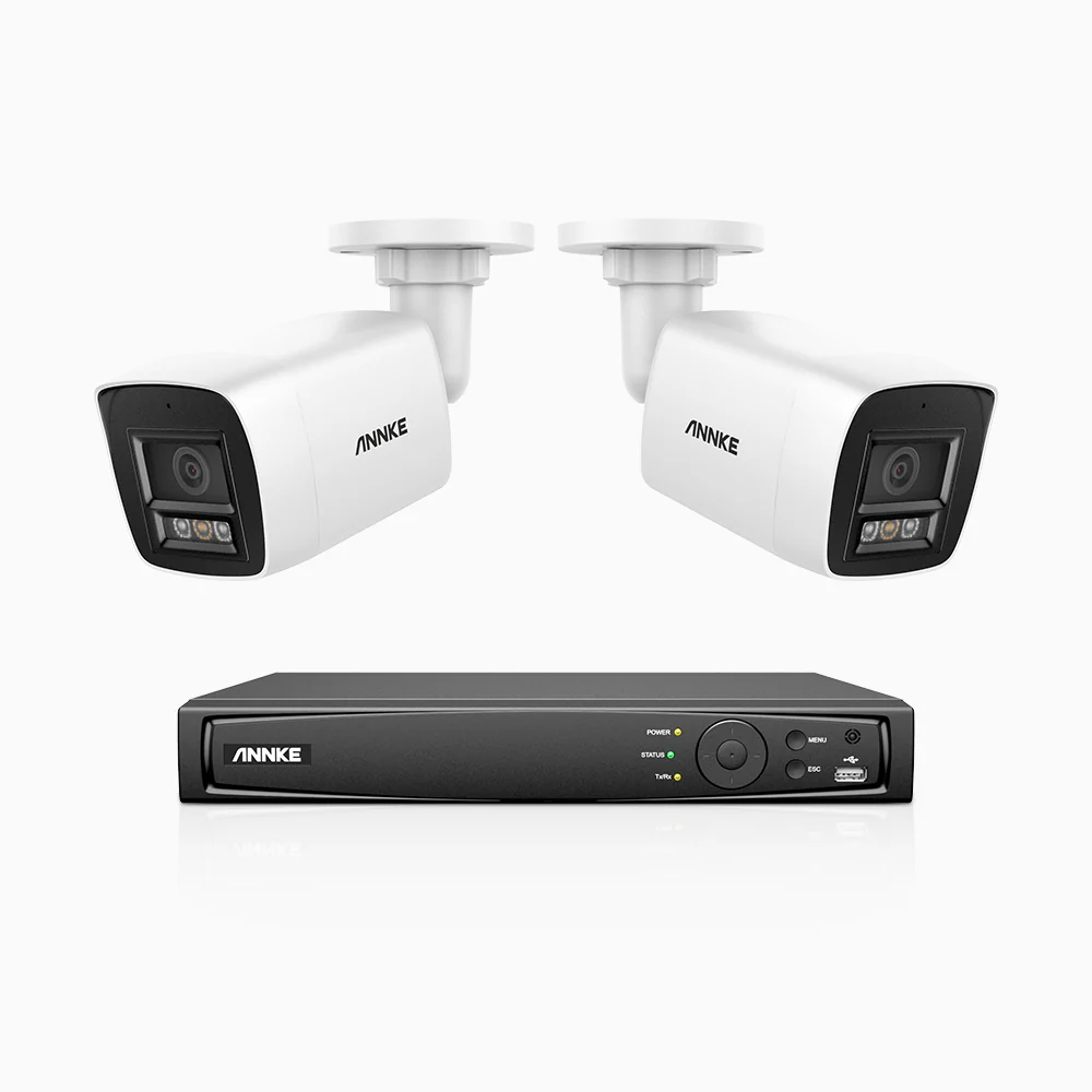 H800 - 4K 8 Channel 2 Cameras PoE Security CCTV System, Human & Vehicle Detection, Colour & IR Night Vision, Built-in Mic, RTSP Supported - Image 2