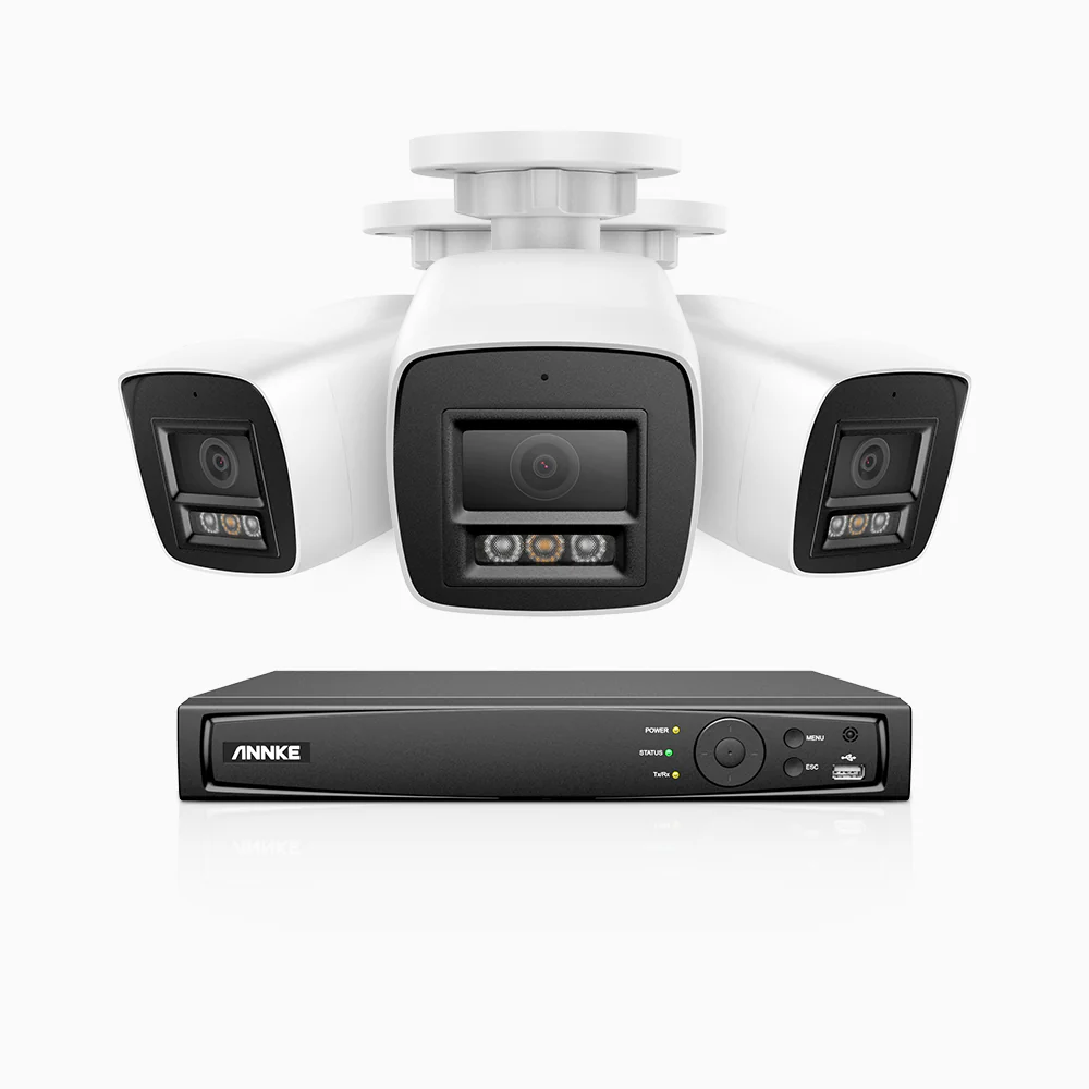 H800 - 4K 8 Channel 3 Cameras PoE Security CCTV System, Human & Vehicle Detection, Colour & IR Night Vision, Built-in Mic, RTSP Supported - Image 2