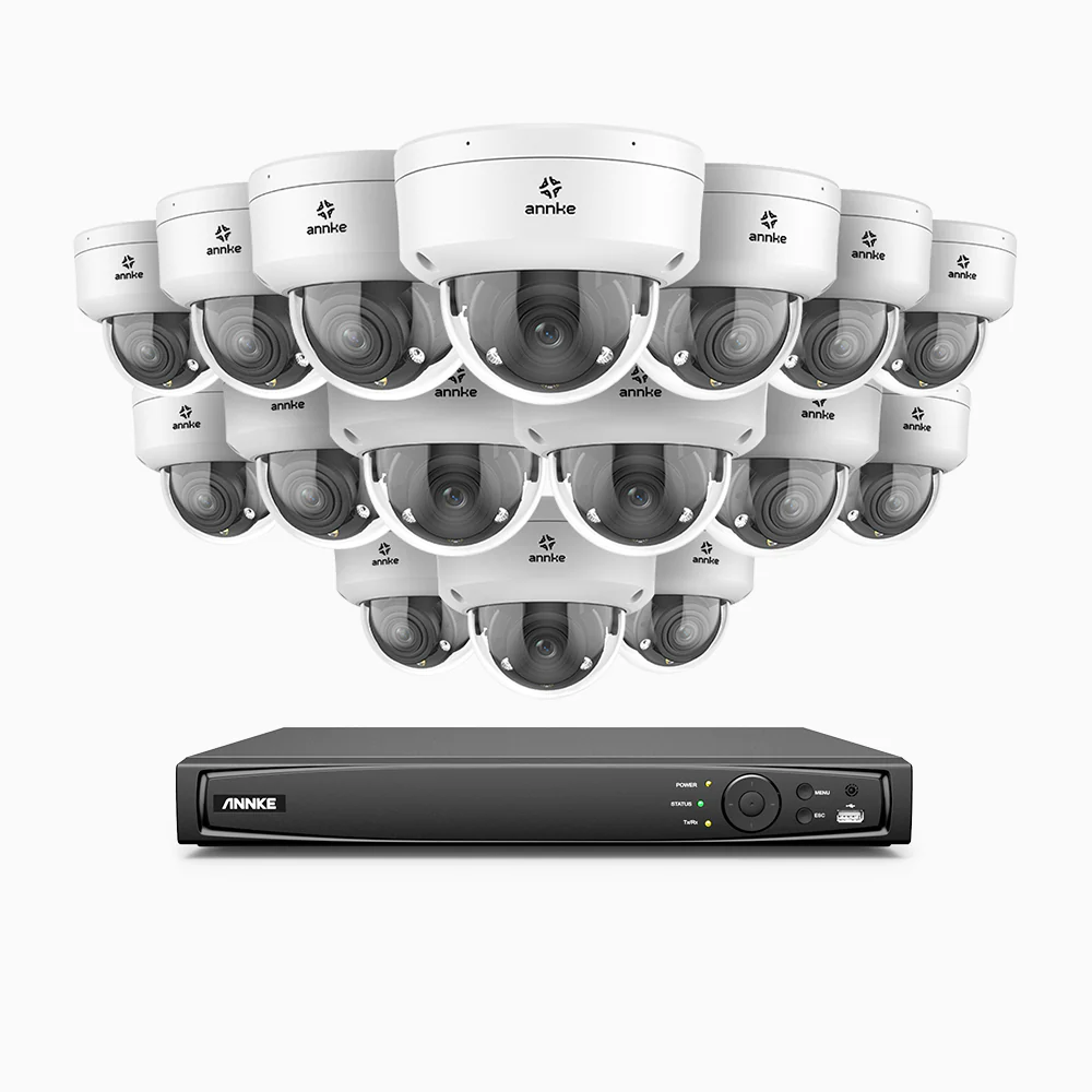 HZ804 - 4K 16 Channel 16 Cameras PoE Security System, 4X Optical Zoom, 2.8 - 12 MM Motorized Varifocal Lens, Smart Dual Light Night Vision, Motion Detection 2.0, Built-In Microphone, Siren & Strobe Alarm, Upgraded Version - Image 2