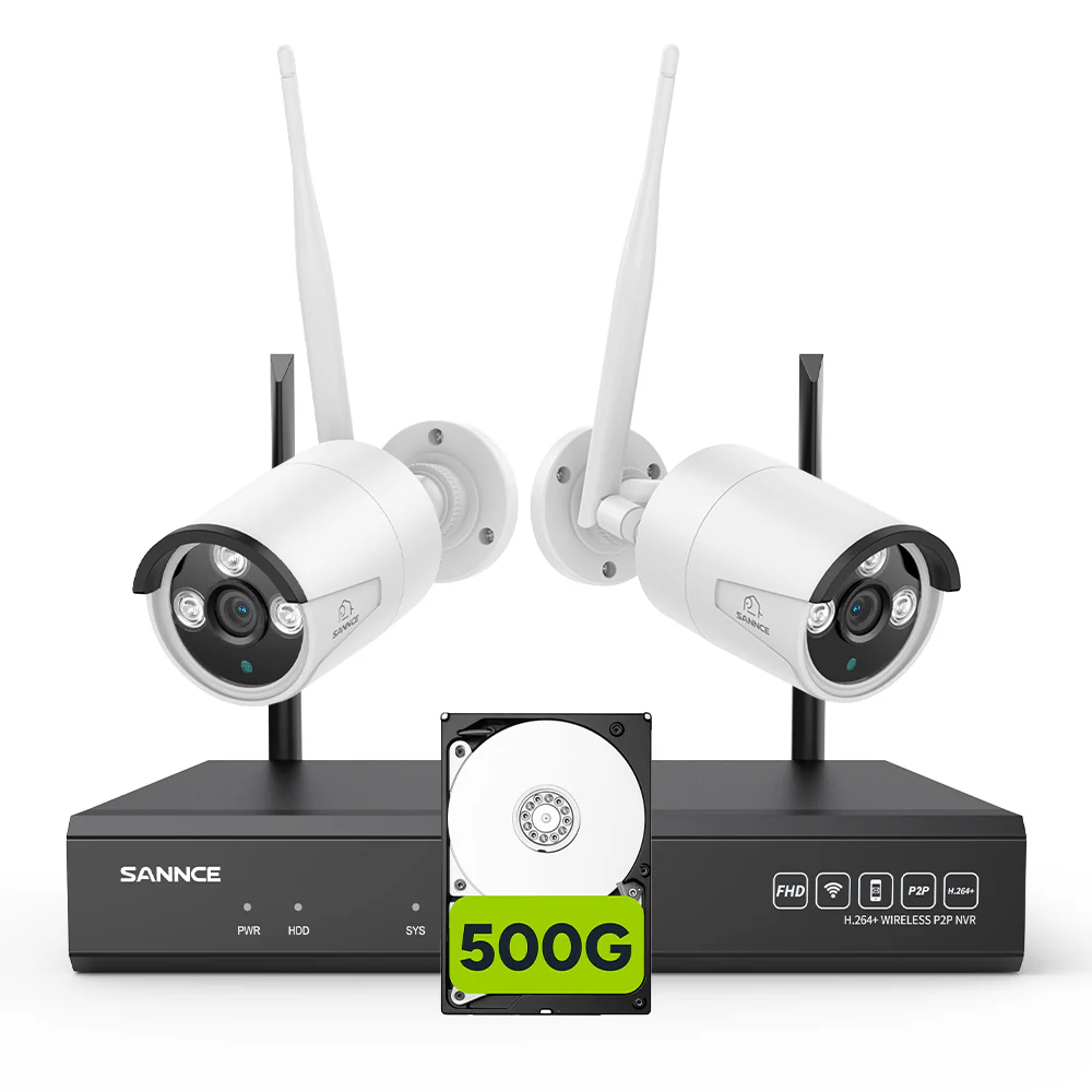 SANNCE 4K 16-Channel Wireless Security Camera System, 8MP NVR, 8MP WiFi IP Camera, Two-Way Audio, IP66 Waterproof, Smart AI Human Detection, Work With Alexa