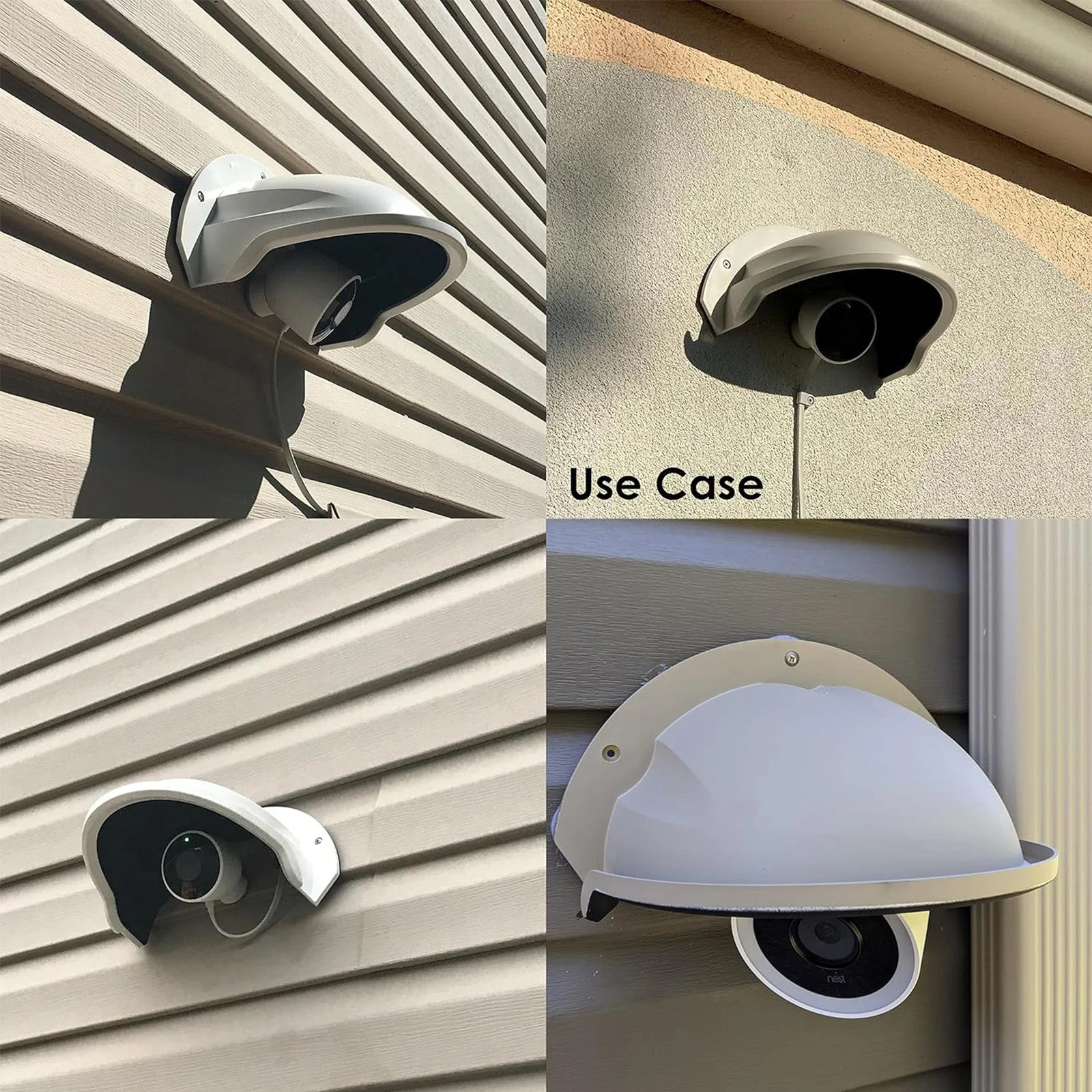 Pack of 4 Universal Sun Rain Shade Camera Cover Shield for SANNCE/ANNKE/Hikvision/Nest/Ring/Arlo/Dome/Bullet Outdoor Camera - White - Image 16