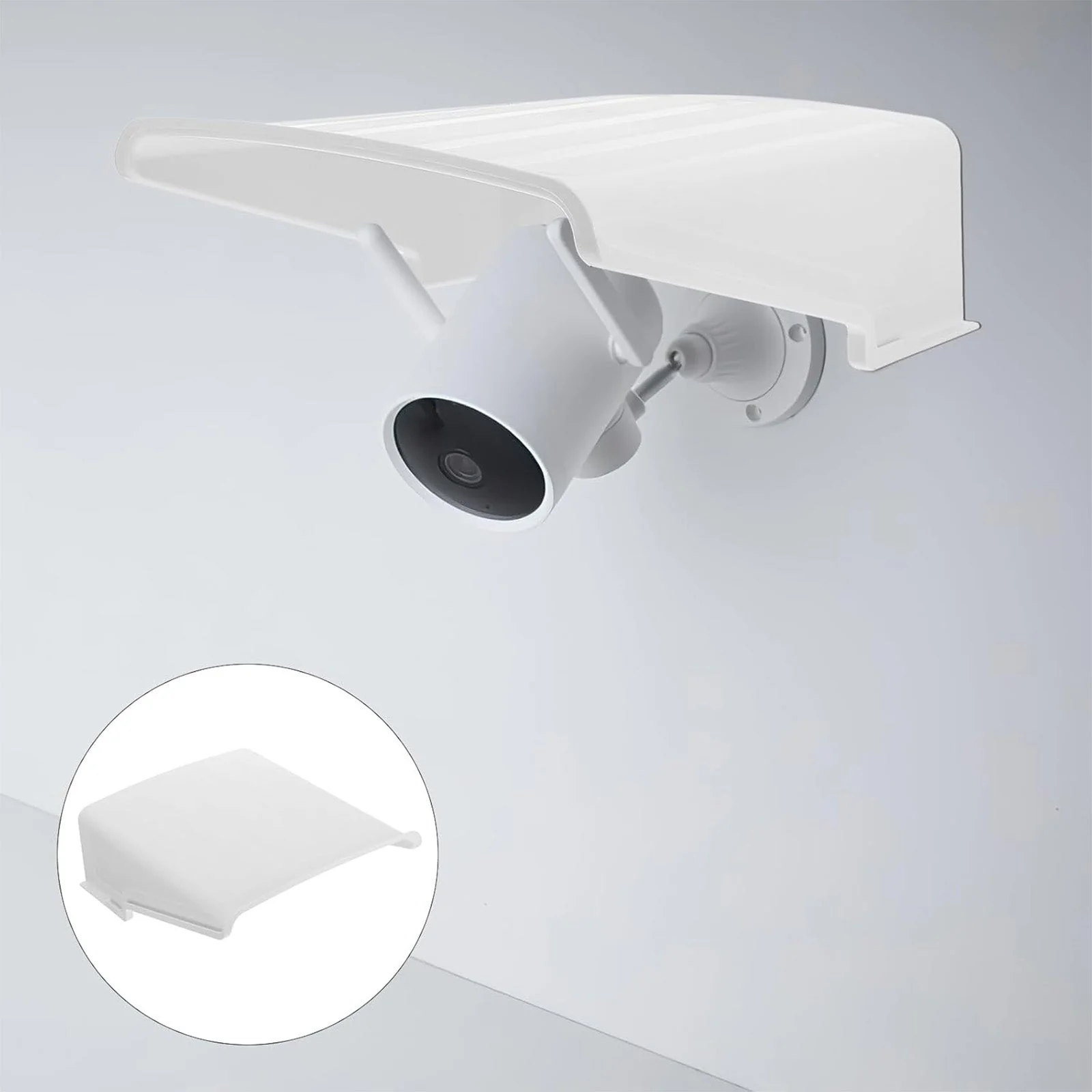 Pack of 4 Universal Sun Rain Shade Camera Cover Shield for SANNCE/ANNKE/Hikvision/Nest/Ring/Arlo/Dome/Bullet Outdoor Camera - White - Image 17